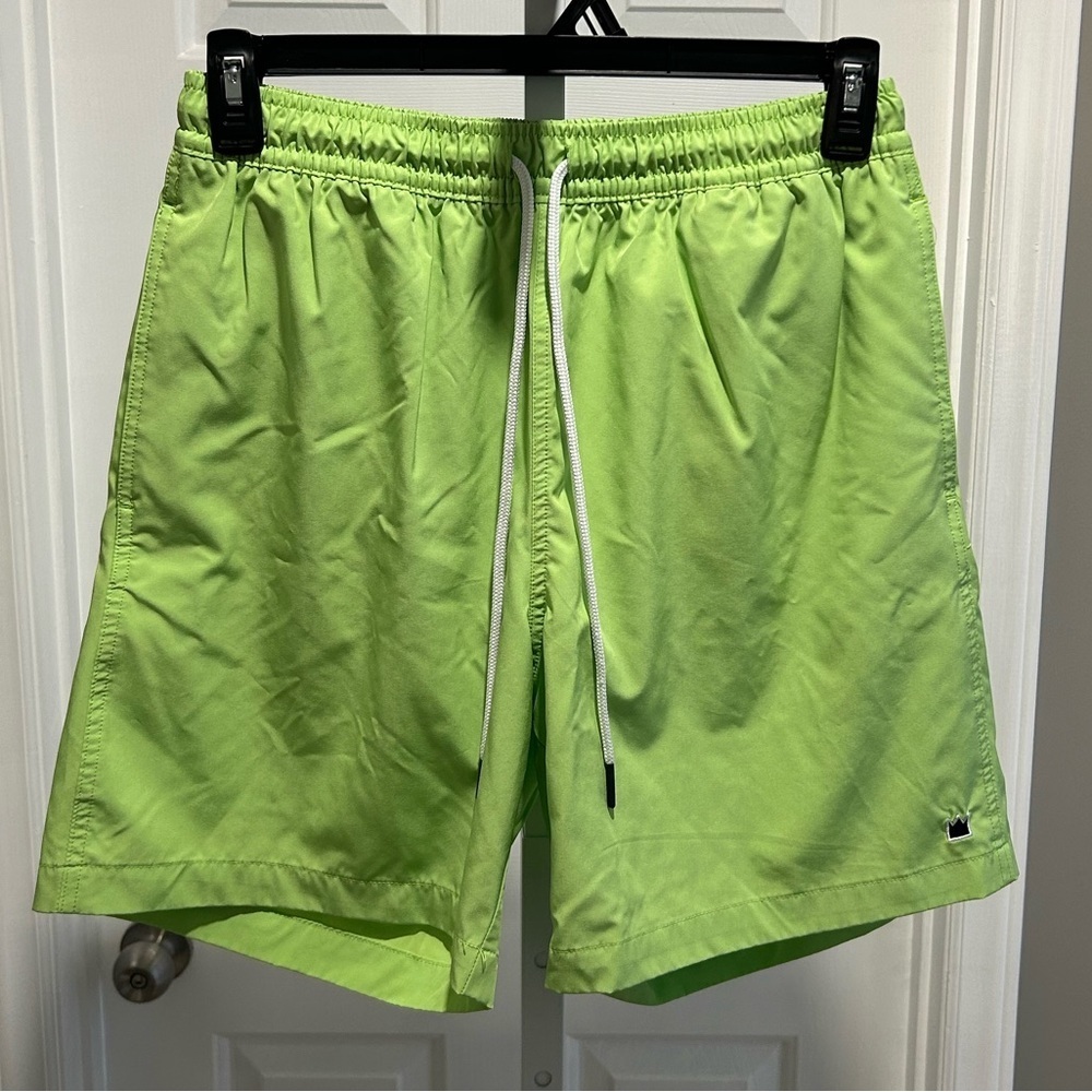 Crown & Ivy Men’s Lime Green Swim Trunks